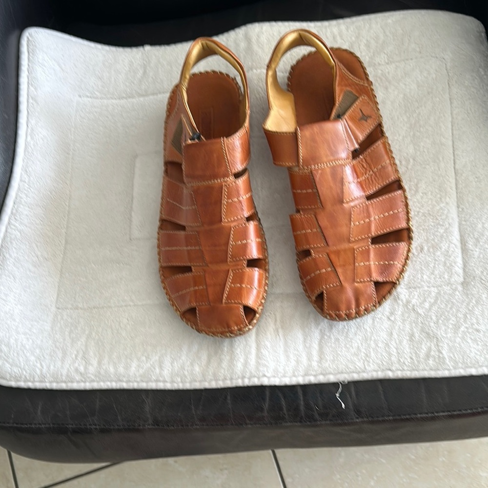 Brown Leather Men's Sandals